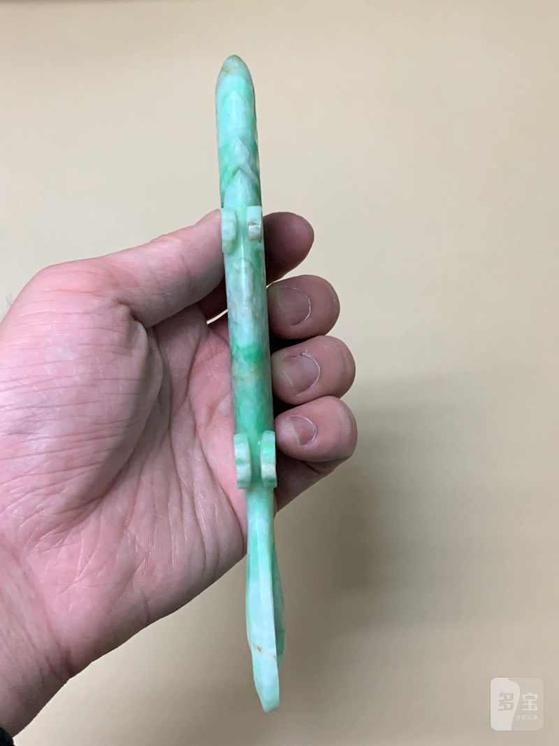 清 翡翠年年有余摆件 - 图5